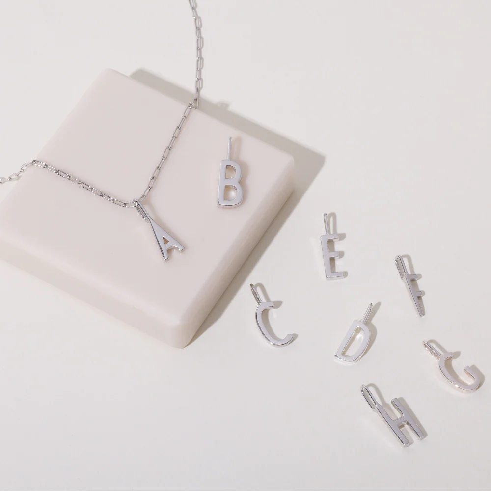 Initial Anhänger A–Z 10mm – Silber - Image 8