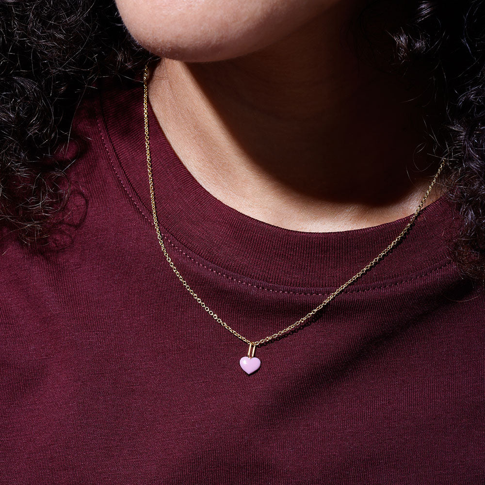 Close to my Heart. Enamel charm, vergoldet - Image 6