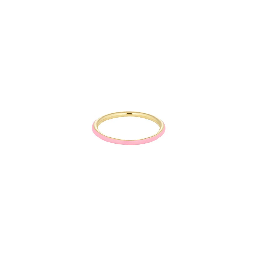 Klassischer Stack Ring Rosa