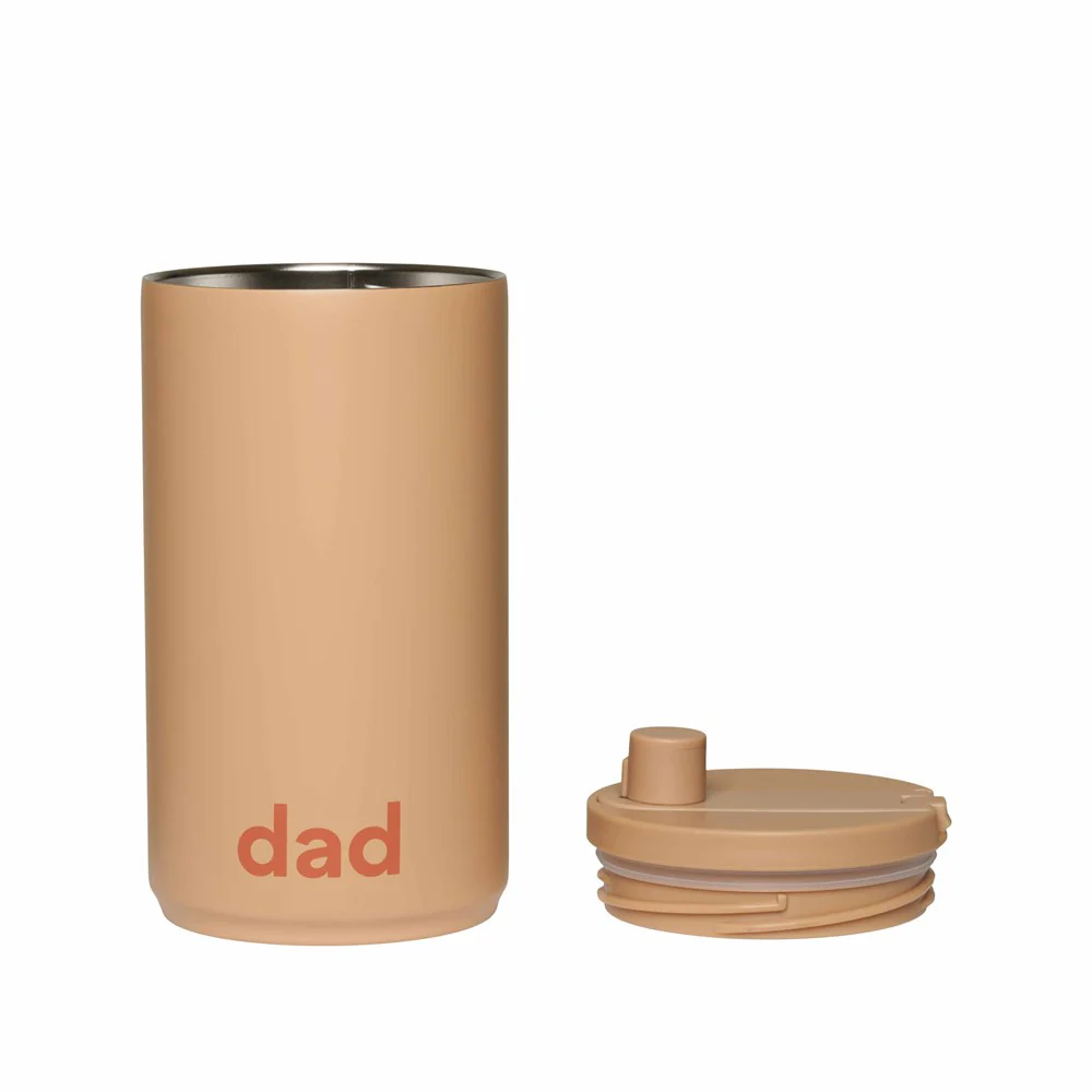 Reisebecher 350ml – Beige, Dad - Image 2