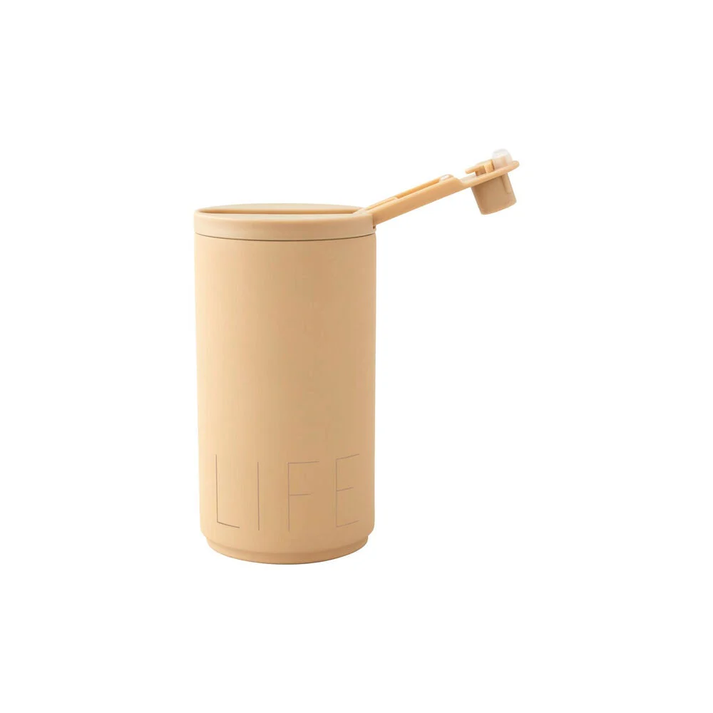 Reisebecher 350ml – Beige, Life - Image 2