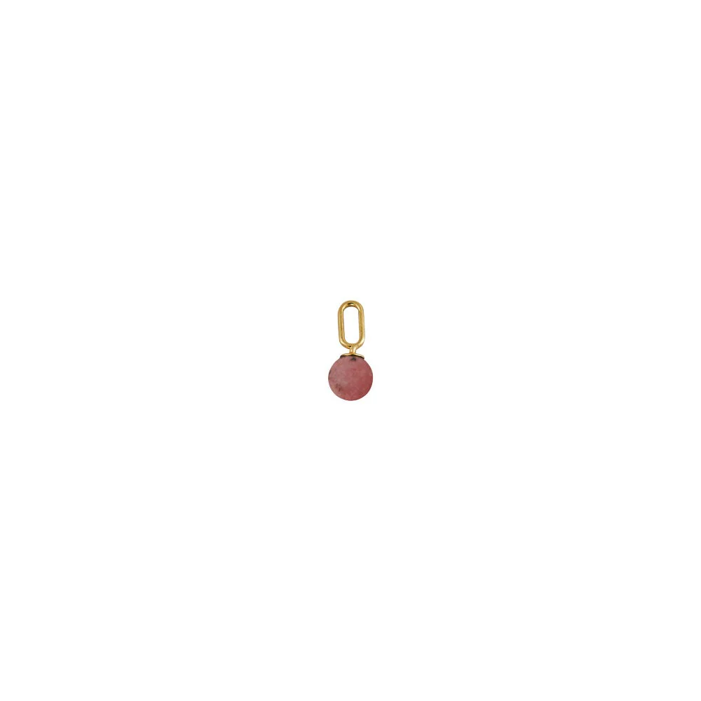 Steintropfen-Anhänger 5mm (18k Vergoldet)