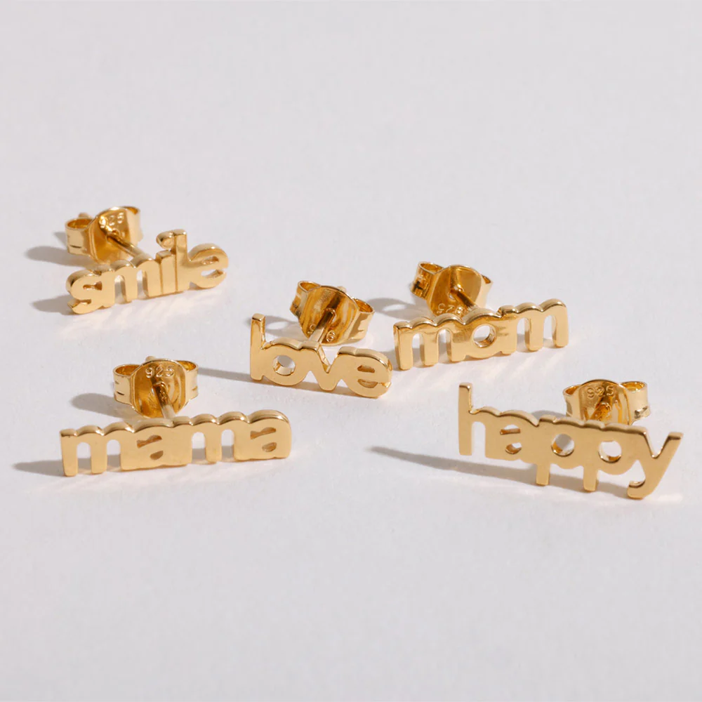 Vocabulary Ohrstecker - vergoldet (1 pcs) - Image 20