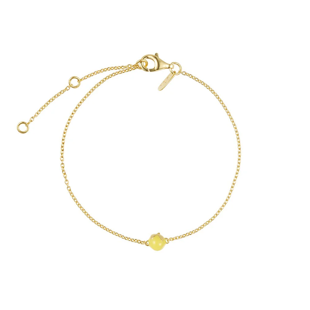When life gives you lemons. Armband, vergoldet