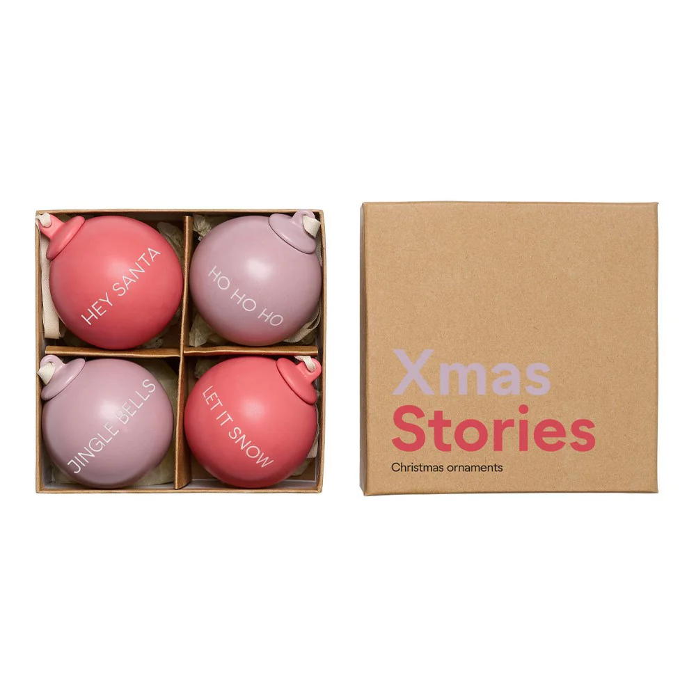 XMAS Stories Kugel-Anhänger - 60mm/4-er Set - Image 9